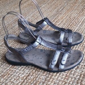 Taos bronze leather sandals